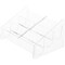 Plymor Clear Acrylic 6-Pocket Business Card Holder & Display (Horizontal), 4" H x 8" W x 5.25" D